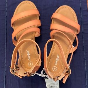 Girls NWT Cat & Jack tan gladiator sandals